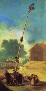 Francisco Jose de Goya The Greasy Pole (La Cucana) oil painting artist